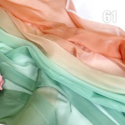 Rainbow Gradient Color Chiffon Fabric 30D Organza Tulle Fabric For Diy Ancient Style Hanfu Wedding Dress Stage Party Decor