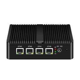 Fanless Mini PC OPNsense Router Intel Celeron N2940 Quad Cores 4 LAN Ports Gigabit Ethernet Firewall Appliance Pfsense