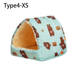 Cute Small Animal Sleeping Bed Hamster House Mini Pet Rabbit Squirrel Winter Warm Nest Comfortable Guinea Pig Nest