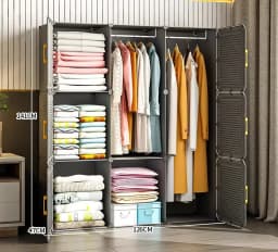 Aesthetic Display Wordrobe Partitions Dressing Rooms Space Saving Storage Waredrobe Organizer Women Vestidores Home Furniture