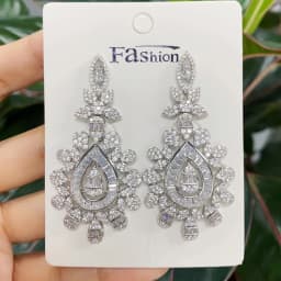 GODKI 2026 Luxury Trendy Link Chain Long Drop Earrings Cubic Zircon Earrings For Women Drop Earrings Brincos Fashion Jewelry