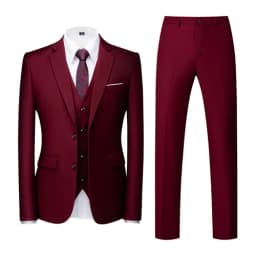 16 Colors ( Jacket + Vest + Pants ) Men's High Quality Formal Business Slim Fit Mens Suit Best Groom Wedding Tuxedos 3 piece Set