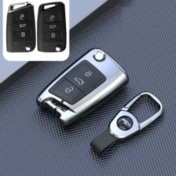 Car Key Holder Case Cover For VW Volkswagen Passat B8 CC Polo Tiguan Golf 7 GOLF8 MK8 MK4 For Skoda A7 A5 Octavia Superb Yeti