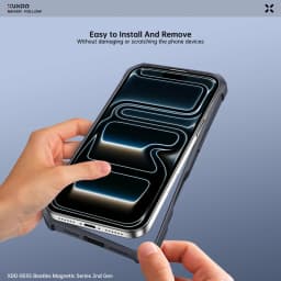 XUNDD Case For iPhone 18 Pro Max 18 Pro MagSafe Magnetic Stand Shockproof Clear Airbag PC TPU Cover Camera Lens Protection Shell