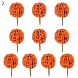 10pcs Plastic Artificial Miniature Flower Tree Scenery Railroad Decoration Building Landscape Model Accessories