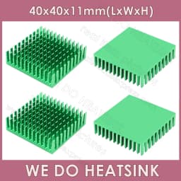 WE DO HEATSINK 40x40x11mm Without or With Thermal Pad 3D Printer Parts Black Aluminum Heatsink for Nema17 42 Stepper Motor