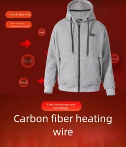 Smart Heated Hoodie 23 Zone Heating Couple Matching Style Outdoor Wear Constant Warmth Unisex Electric Heating Sweatshirt