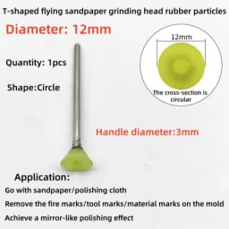 Mold Mirror Polishing Rubber Particle Back Adhesive Sandpaper Ultrasonic Grinding Machine Rubber Head Fire Removal Pattern