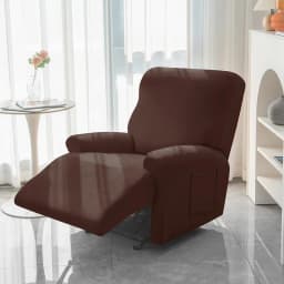 1/2/3 Seater Soft Recliner Sofa Cover Solid Color Simple Single Sofa Slipcover Relax Couch Armchair Protector Case Removable