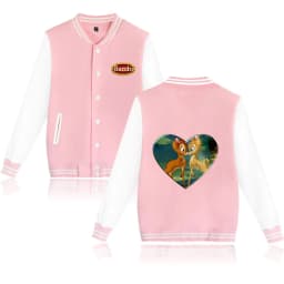 Bambi Varsity Baseball Bomber Jacket Men Women Hip Hop Harajuku Jackets Kids Boys Girls Single Coats
