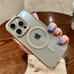 Luxury Magnetic Wireless Charge For Magsafe Case for iPhone 15 14 Plus 13 12 11 Pro Max Shockproof Soft Transparent Bumper Cover