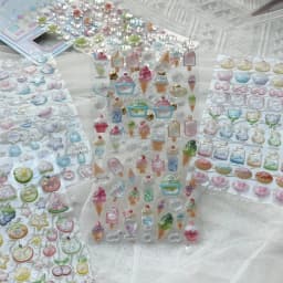 Mr. Paper 7Style Sweet Candy Party Series 3D Embossed Cute Sticker DIY Notebook Mobile Phone Case Photo Frame Photo Album Card