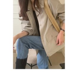 Fall New Women's Casual Loose PU Leather Jacket Zipper Pocket Flip Collar Biker Coat Long Sleeve Fashionable Slimming Outerwear