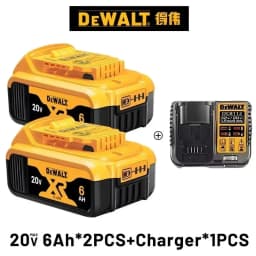 100% Original DeWALT 20V 6000mAh Power Tool Battery DCB206 DCB205 DCB200 DCF887 DCG405 DCD791 DCF922 DCF850 DCD805 Tool Battery
