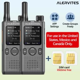 Baofeng AT1 Global Mini Walkie Talkie POC 4G/5G Network Lifetime Free Use Create Groups Unlimited Distance ALERVITES Ham Radio
