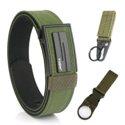 VATLTY Thick Tactical Belt for Men Metal Automatic Buckle Military Pistol Belt Tight Nylon Work Tool Belt Casual Waistband Male