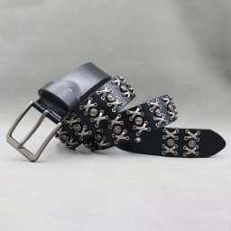 Designer Brand Belt Men Rivet Real Leather Pin Belt Male Black Rock Genuine Leather Cowhide Luxury Punk Belt Jeans