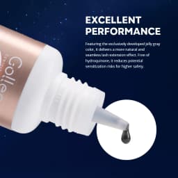 Gollee 0.5-1s Drying Glue for Eyelash Extensions 5ml Hypoallergenic Lashes Extension Glue Strong Glue False Eyelashes Supplies