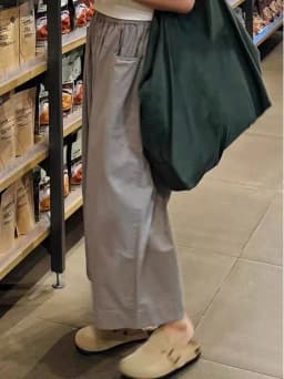 ay Thin Summer Casual Pants Women's plus Size Pear ape Slimming Small Size Qui Dry Wide Leg Pants Straight Cut Elastic ...