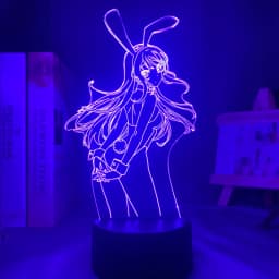 3d Anime Lamp Mai Sakurajima Figure Nightlight for Kids Bedroom Decor Night Light Birthday Gift Bunny Girl Manga Led Light