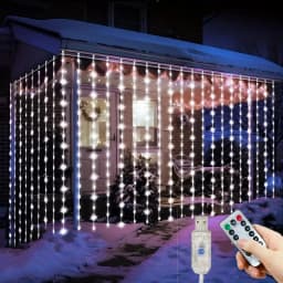Christmas Curtain LED String Lights 6m/3m/2m/1m USB Plug 8 Modes Party Lights New Year Home Wedding Holiday Decor Aesthetic