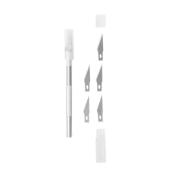 Metal Scalpel Knife Tools Non-Slip Knife Blades Engraving Knife Mobile Phone Film Paper Cut Carving Tools