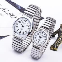 Large Dial Watch Men's Simple Women's Quartz Watch Fashion Casual Arabic Numeral Couple Watch Pair of Men and Women