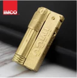 Original IMCO 6700 Retro Stainless Steel Metal Lighter Austrian Gasoline Grinding Wheel Lighter Kerosene Collection with Box