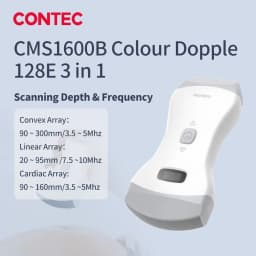 CONTEC handheld Color Doppler ultrasound diagnostic system WIFI CMS1600 (3 iN 1 probe) Convex and Linear Probe, iOS/ Android