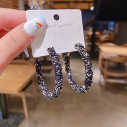 2022 New Trendy Simple Multiple Hoop Earrings For Woman Girls Geometric Irregular Fashion Earrings Party Jewelry