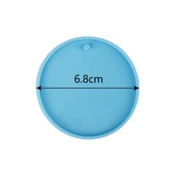 5 Size Round Tag Pendant Silicone Mold DIY Keychain Crystal Epoxy Resin Mold Hand Gift For Christmas Home Decoration Accessory