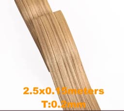 0.2-0.25mm Natural Thin Wood Veneer Roll White Oak Black Walnut Ebony Furniture Decorative Surface Board Panel Veener