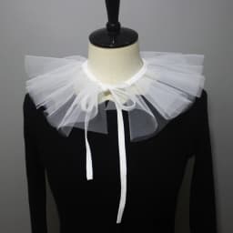 Double Layered Shawl Fake Collar Clown Performance Detachable Ruffle Neckwear Sweater Dress Faux Collar Accessories