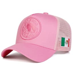 Unisex Mexican Flag Embroidery Baseball Net Caps Adjustable Casual Hats Spring and Summer Outdoor Sunscreen Hat