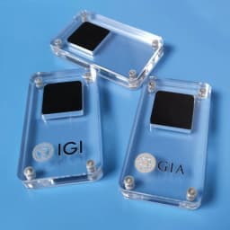 Acrylic Gem Storage Box Loose Diamond Stone GIA Jewelry Display Organizer Exhibition Case Clear Gift Box For Gemstone CVD IGI