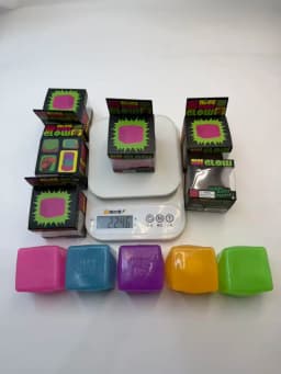 New Schylling Needoh Nice Cube Squishy Stress Toy Glow In The Dark Slow Rebound Sensory Glitter Pressure Relief For Adults gifts