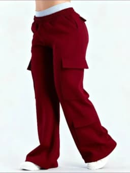 Ropa Mujer Fashion Solid Color Casual Pocket Versatile Pant Spring Temperament Commuting Loose Personality Sports Straight Pants