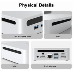 GenMachine New AMD Ryzen 5 5600U Mini PC Windows 10 Ryzen 3.3GHz Up to 4.2GHz 2*DDR4 Max Support 64GB Gaming Pc WIFI6 Computer