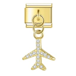 Hapiship Bracelet Daisy Animal Bowknot Crown Moon Dazzling CZ Italian Charm Links Fit 9mm Bracelet Jewelry DIY Making DJ611