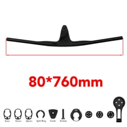 RACE Full Carbon Fibre Internal Cable Integrated Cockpit -17°,50mm-90mm MTB/Cross Handlebar For XC With Mount,Steerer 28.6mm