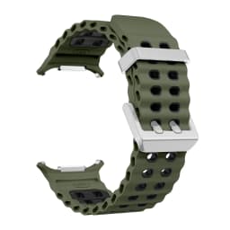 NEW Marine Silicone Strap for Samsung Watch Ultra 47mm Bracelet No Gaps Sport Two-Tone Band for Galaxy 8 Ultra Watchband Straps