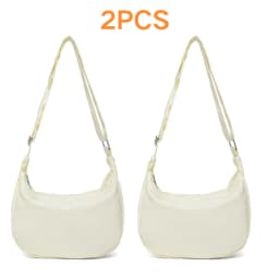 Miss Lulu 2-Piece Set-Large Capacity & Adjustable Shoulder belt-WOMEN'S Crescent Crossbody bag Casual