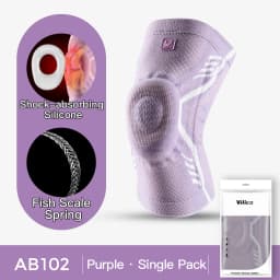 1 Pcs Sports Patella Spring Support Knee Brace Knitted Compression Full Protect Elastic Breathable Knee Support For Men Women