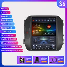 Hizpo 9.7" Car Radio Android 13 Auto For KIA Sportage 3 2010-2016 2din Multimedia Video Player Stereo Carplay Gps