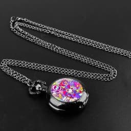 The Amazing Digital Circus Dome Quartz Pocket Watch Vintage Men Women Necklace Pendant Creative Clock Gifts Reloj De Bolsillo