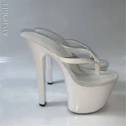 15-20 centimeter princess-style flip-flops, sexy nightclub high heels, 6-7 inch slender high heels, suitable for use in summer s