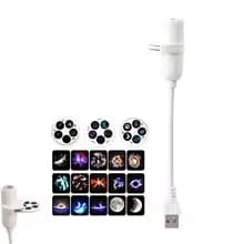 2-in-1 Night Light And Star Projector USB Starry Sky Projector Lamp with Clear Image Adjustable Brightness Touch Control Lamp