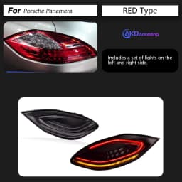 AKD Tail Lamp for Porsche Panamera 970.1 970.2 LED Tail Light 2010-2013 Rear Fog Brake Turn Signal Automotive Accessories