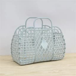 Detachable Shower Basket Plastic Bath Basket Bathroom Hollow Wash Storage Basket Shopping Basket Home Storage Organization