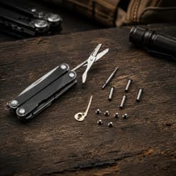 Spring Repair Kit for Leatherman Squirt PS4 and Style PS with Rivet to Screw Conversion and High Carbon Spring